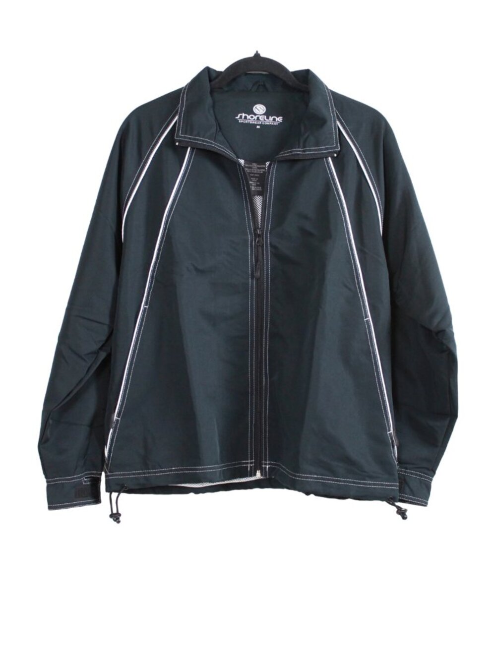 Shoreline Sportswear Striped Windbreaker Track Jacket Men’s Size M